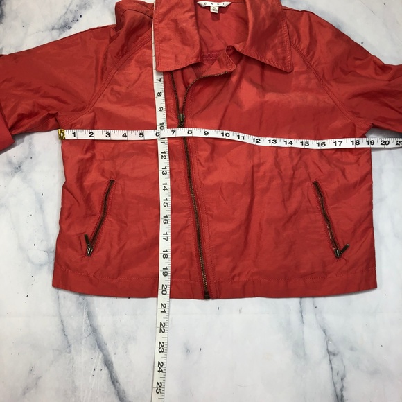 Cabi 913 Coral Pink Cropped Moto Scooter Jacket - Picture 6 of 8